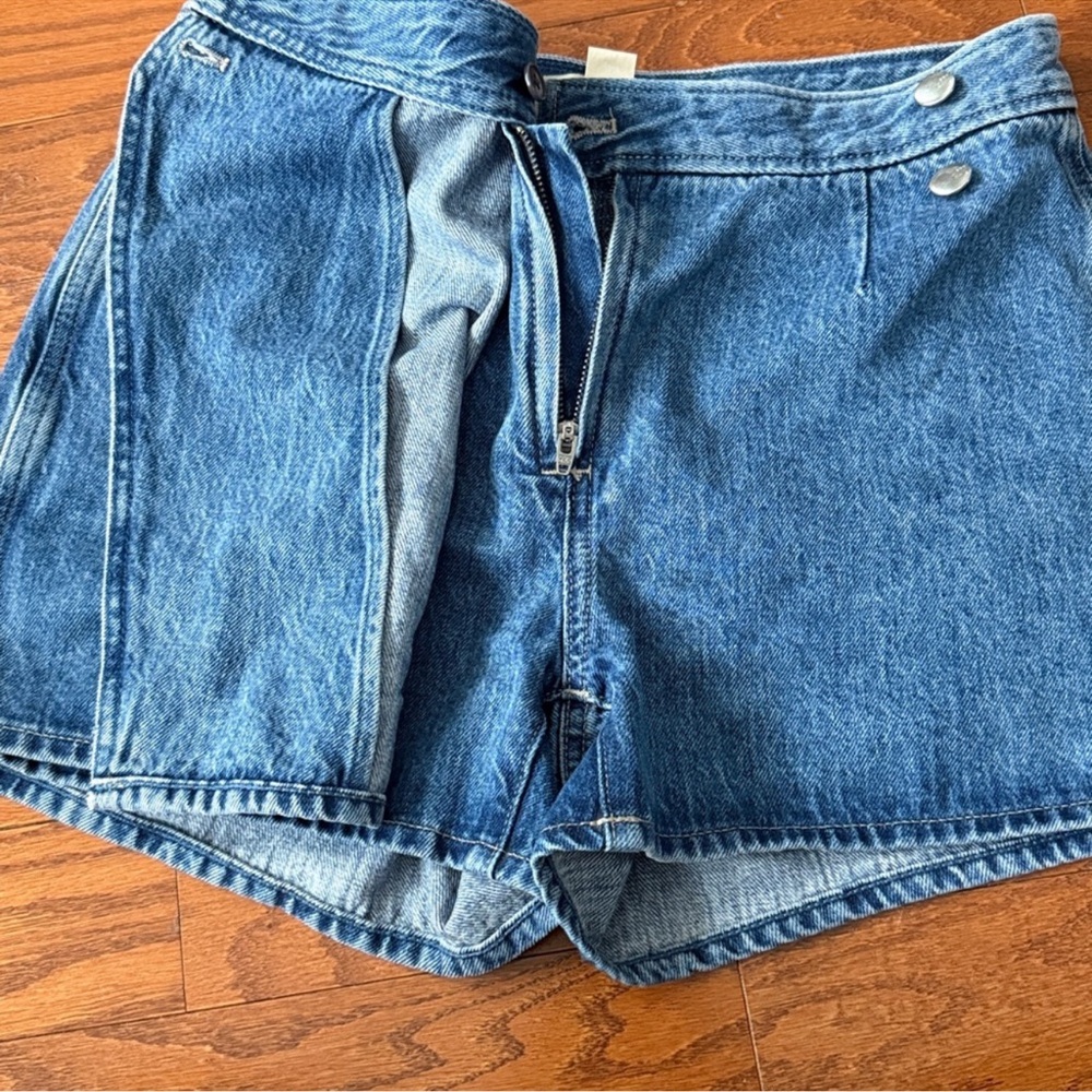 Madewell Denim Wrap Skort Size 26 EUC so cute omg! - Picture 9 of 9